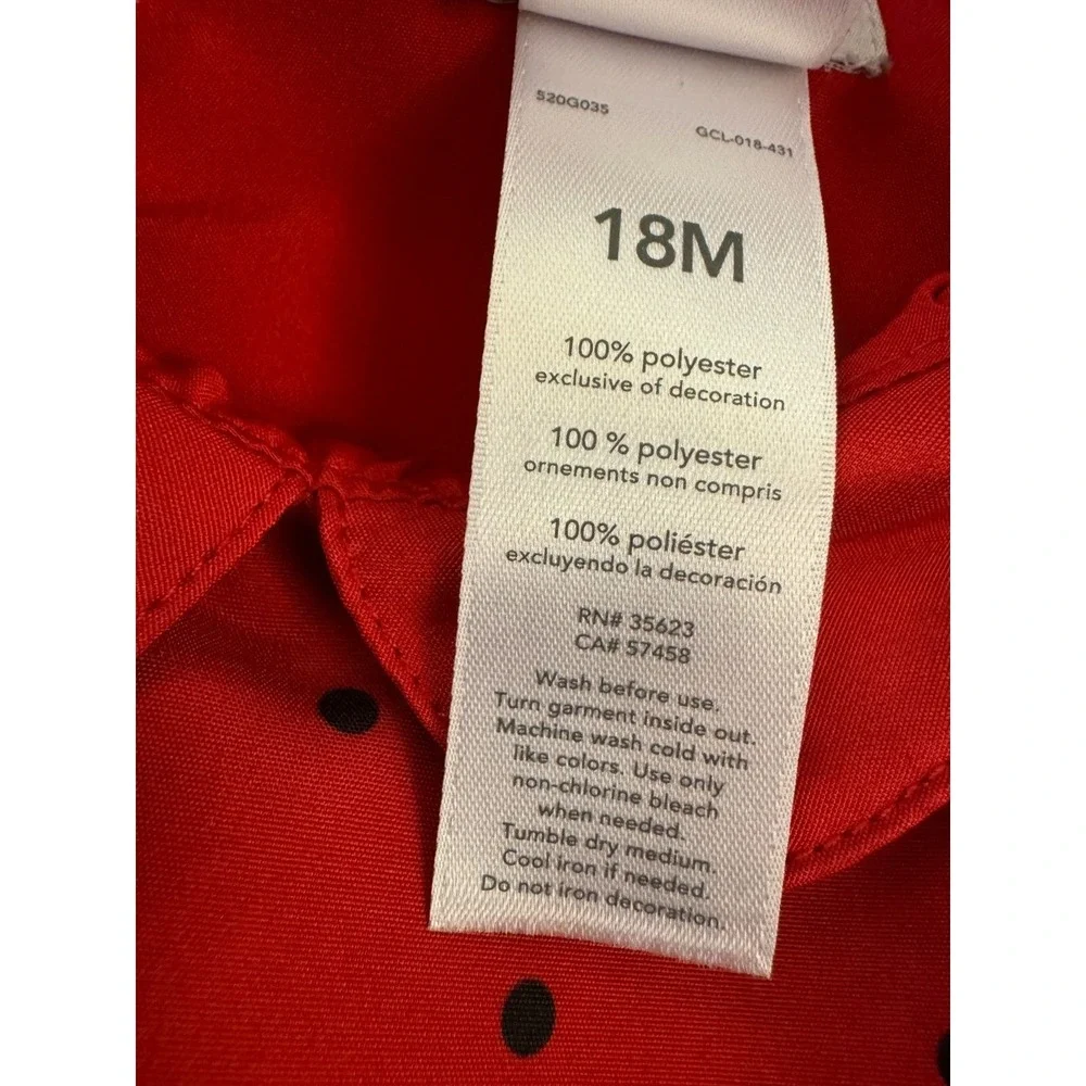 Carters Just One‎ You Baby Girl 18 Months Dress Bloomers Red Special Occasion
